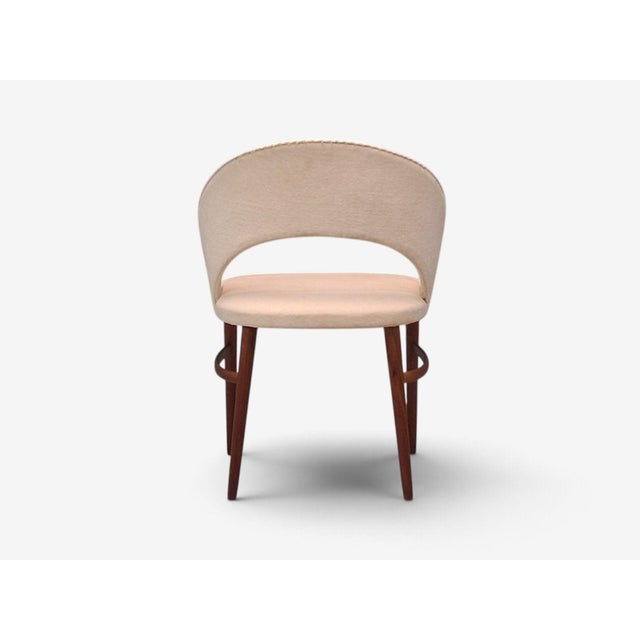 Bertil Fridhagen, Swedish Modern, Vanity Chair, Wood, Upholstery, Sweden, 1960s For Sale - Image 11 of 12
