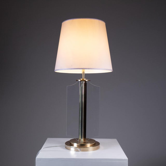 Metal Abat Jour Table Lamp, 1970s For Sale - Image 7 of 9