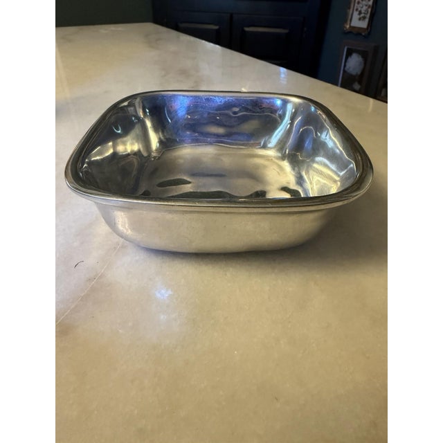 The Vintage Beatriz Ball Metalware Small Square Bowl is a collectible piece made of aluminum, measuring 5.25" x 1.5". This...