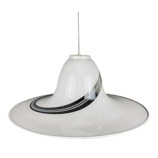 Vintage Murano Glass Swirl Pendant Lamp, Italy, 1970s For Sale