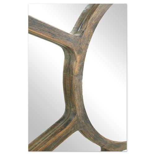 Round Industrial Metal Mirror For Sale - Image 5 of 6