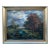 Antique Hand Painted Framed Oil on Canvas Landscape Painting, Early 20th Century For Sale