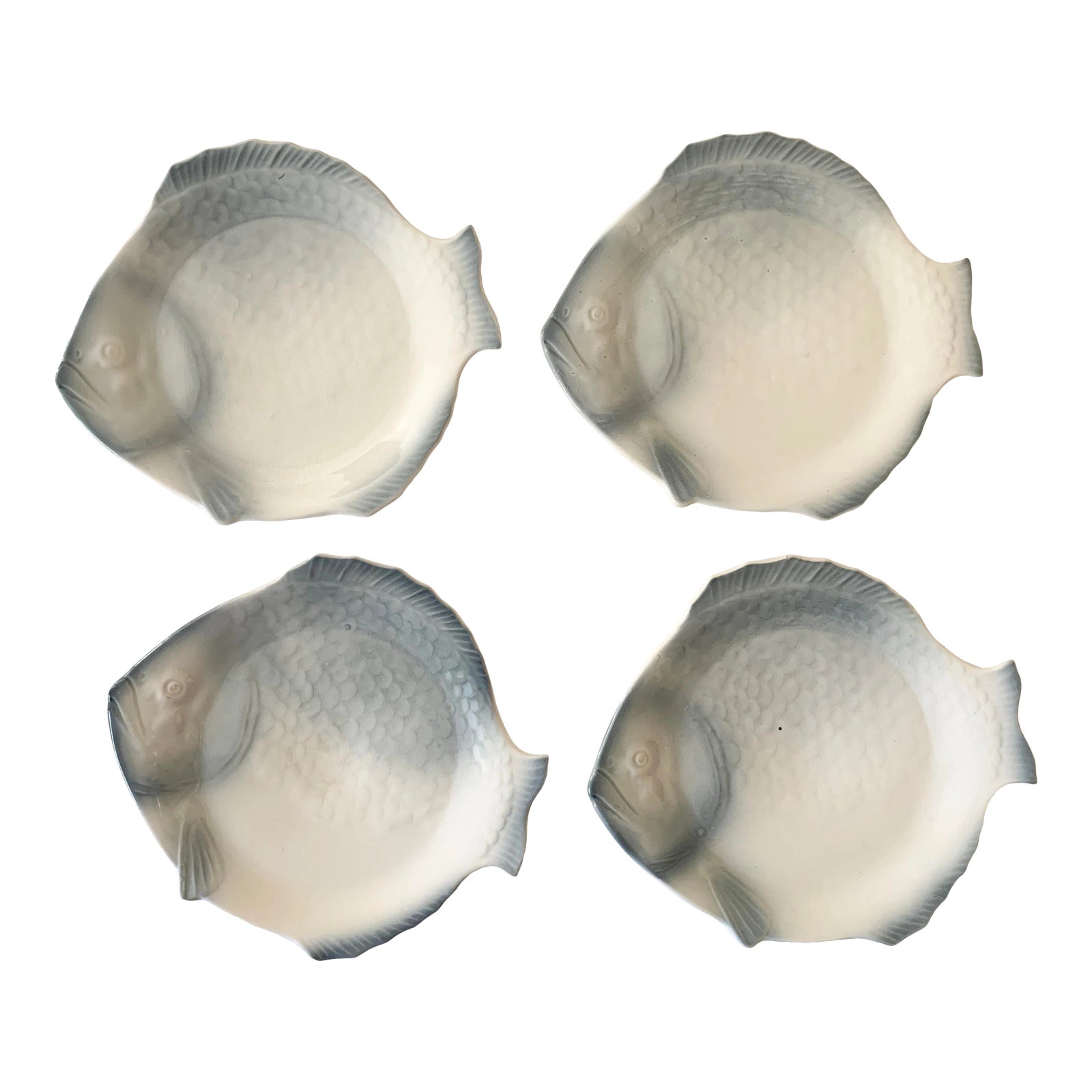 Vintage Ceramic Fish Plates Chairish
