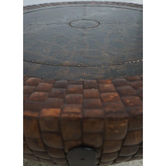 Coconut & Bronze Mounted Coffee Table For Sale - Image 10 of 14