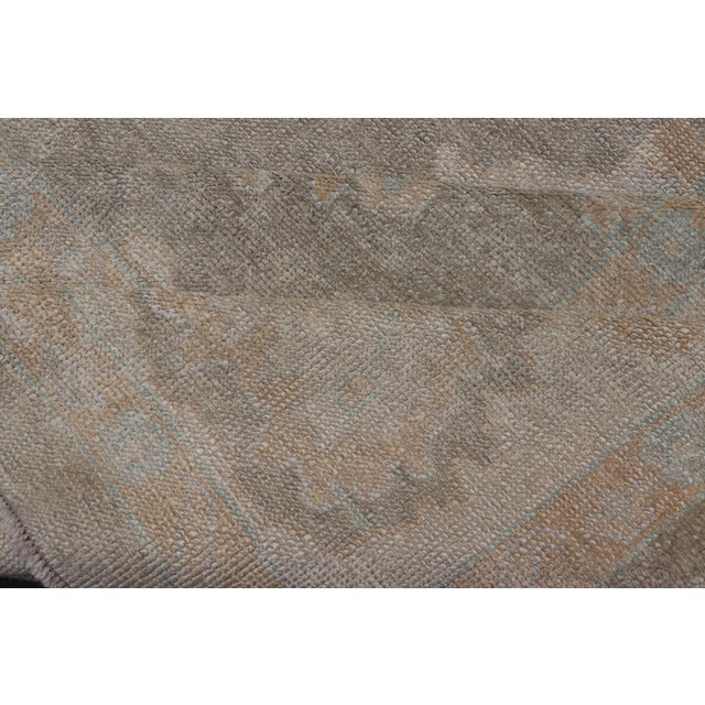 Large Turkish Oushak in Moss Green by Keivan Woven Arts 10'10 X 15'5 For Sale - Image 16 of 17