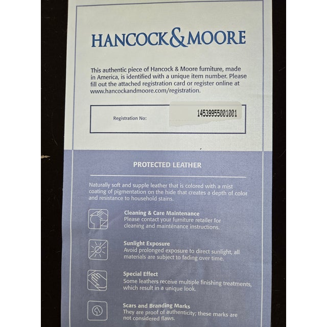 Hancock & Moore Contemporary Wing Chair For Sale In Philadelphia - Image 6 of 6