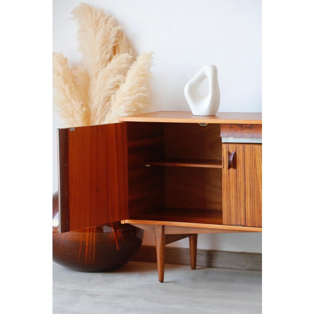 Scandinavian Zebrano Sideboard, 1960s For Sale - Image 4 of 18