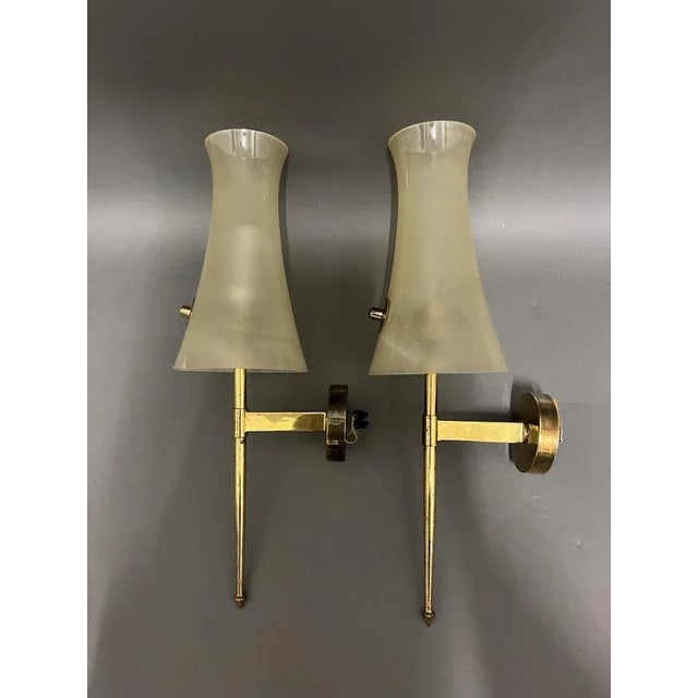 Italian Murano Wall Lights, 1950, Set of 2 For Sale - Image 11 of 11