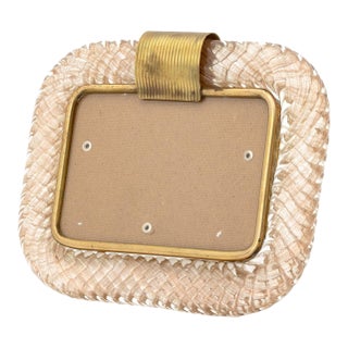 Barovier & Toso Murano Glass Picture Frame For Sale