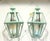 Exquisite Pair of Vintage Solid Brass Hexagonal Hanging Lanterns - 24” X 16” For Sale - Image 12 of 16