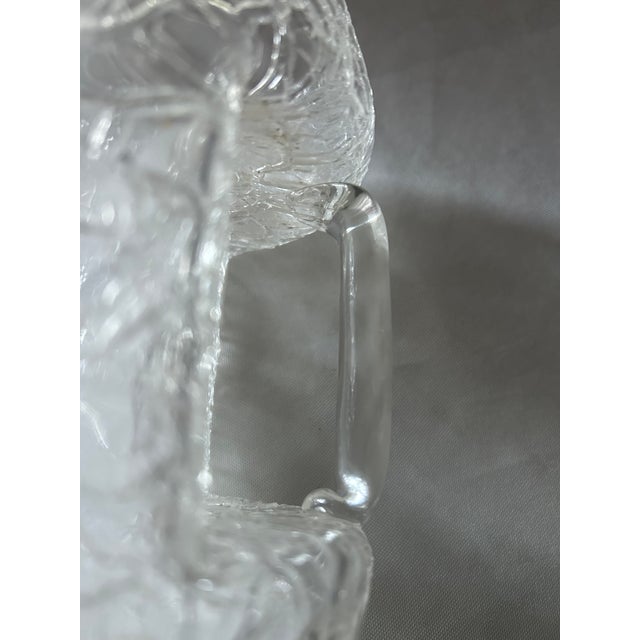 Art Nouveau Early 20th Century Crackle Glass Pitcher by Wilhelm Kralik Sohn For Sale - Image 3 of 3