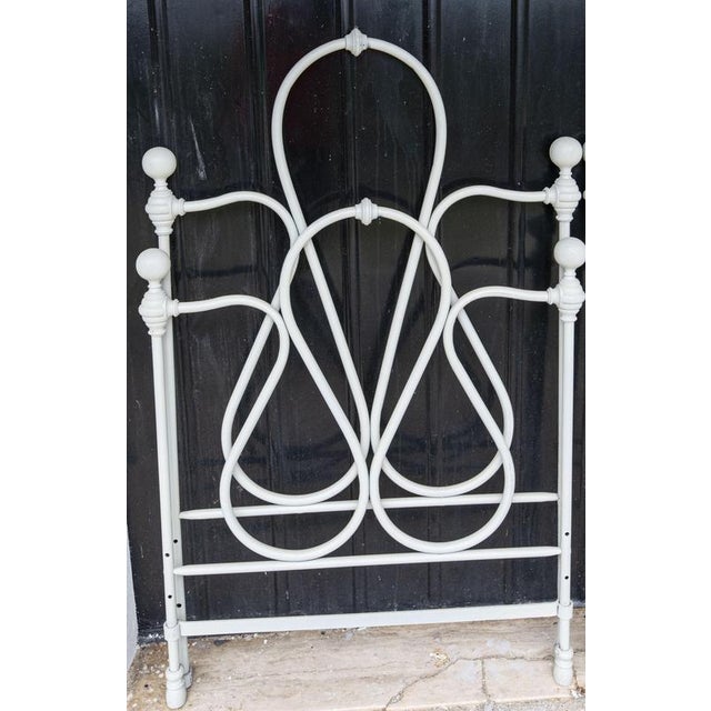 Single Beds in Wrought Iron, Late 19th Century, Set of 2 For Sale - Image 7 of 9