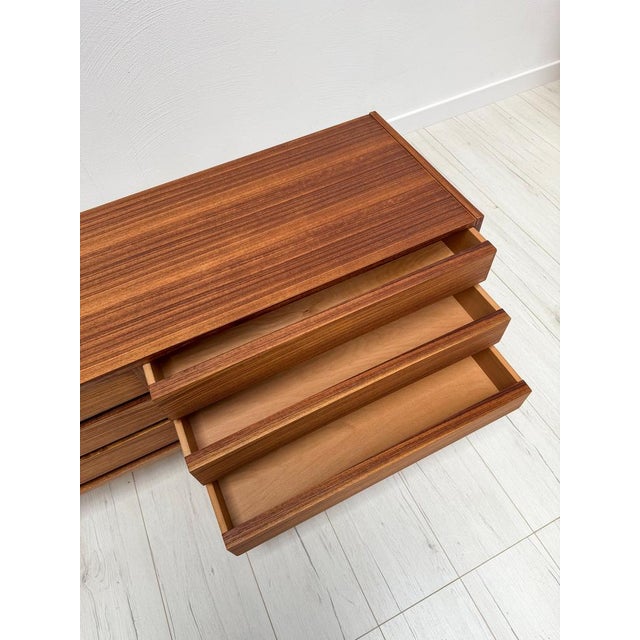 Low Mid-Century Walnut Sideboard, 1960s For Sale - Image 11 of 12