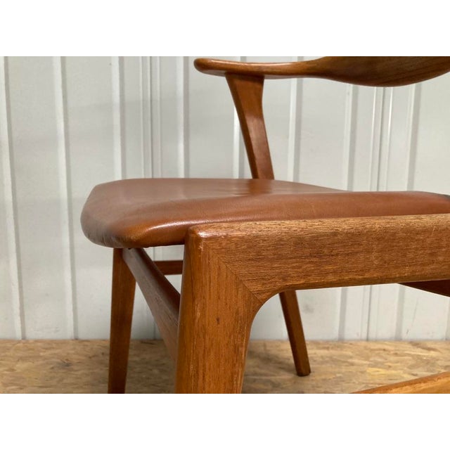 Wood Danish Model 49 Teak Chair by Erik Kirkegaard for Høng Stolefabrik, 1950s For Sale - Image 7 of 13
