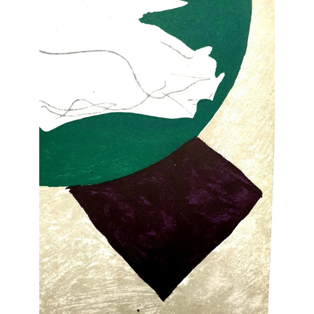 Georges braque - birds - original lithograph published in the deluxe art review, xxe siecle 1958 dimensions: 32 x 24 cm...