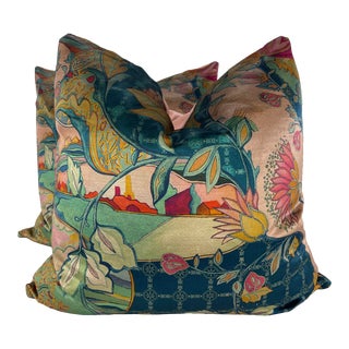 Osborne & Little "Hartfield Velvet" 22" Pillows-A Pair For Sale