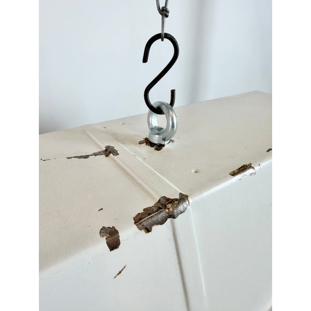 Metal Vintage Industrial Hanging Tube Light from Famor, 1970s For Sale - Image 7 of 18