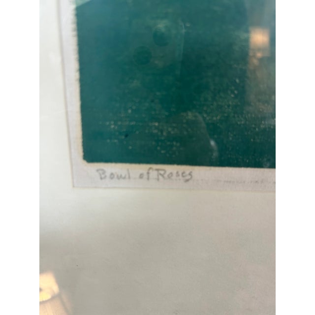 Light Green William Seltzer Rice Original Wood Block Print Vintage For Sale - Image 8 of 13