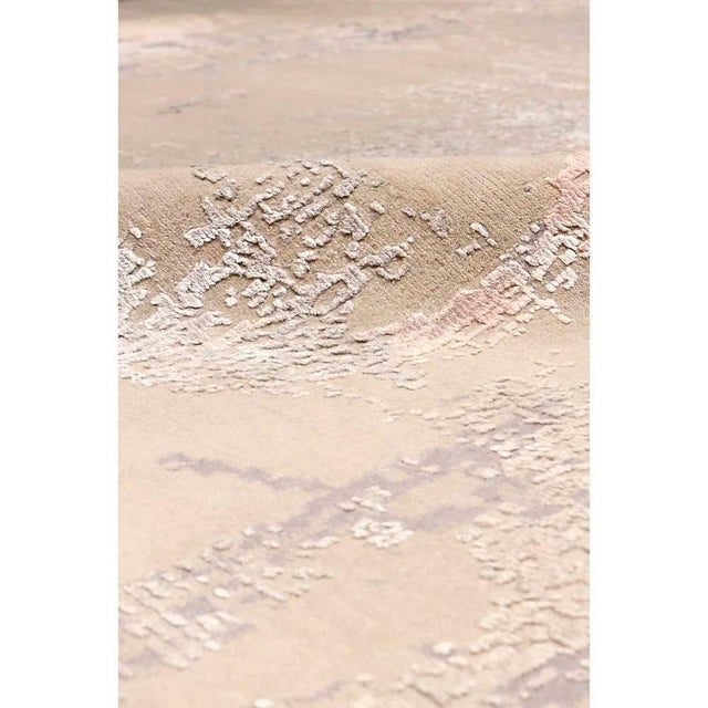 Modern Pasargad Home Modern Beige Vsilk & Wool Area Rug- 8' 0'' X 10' 2'' For Sale - Image 3 of 6