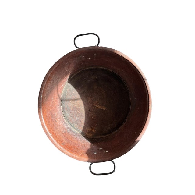 Late 19th Century Antique French Papier-Mâché Utility Bowl With Iron Handles, Late 19th Century For Sale - Image 5 of 8