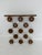 Very nice vintage wall mounted coat rack with hat shelf. Made out of metal and teak.
