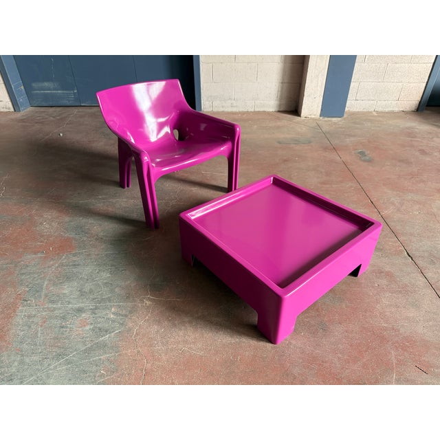 Purple Purple Model Vicario Chair by Vico Magistretti for Artemide, 1970s For Sale - Image 8 of 9
