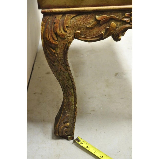 Antique Georgian Green Painted Mirror Front 2 Door Curio China Radio Cabinet For Sale - Image 9 of 13