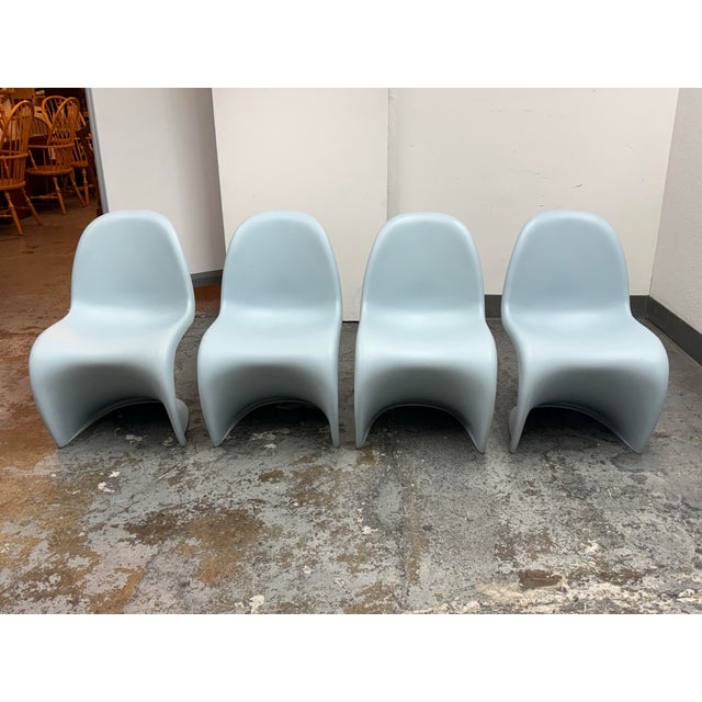 Textile Verner Panton for Vitra Panton Chairs, Set of Four For Sale - Image 7 of 12