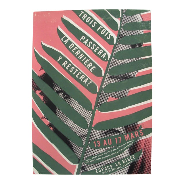 Original Silkscreen Concert Poster, Sebastien Lepine, Trois Fois Passera For Sale