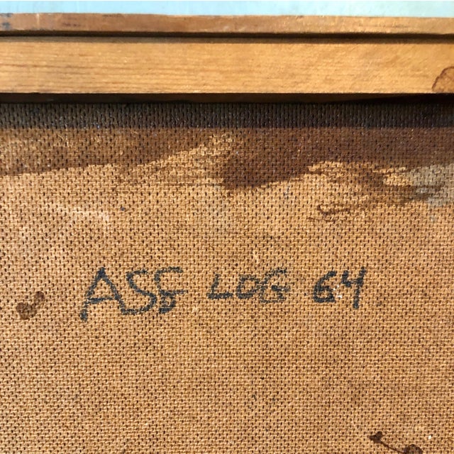 Raoul Middleman, 1972 Gestural Oil Painting Boat in Harbor Figural Abstraction Raoul Middleman, 1972 For Sale - Image 11 of 12