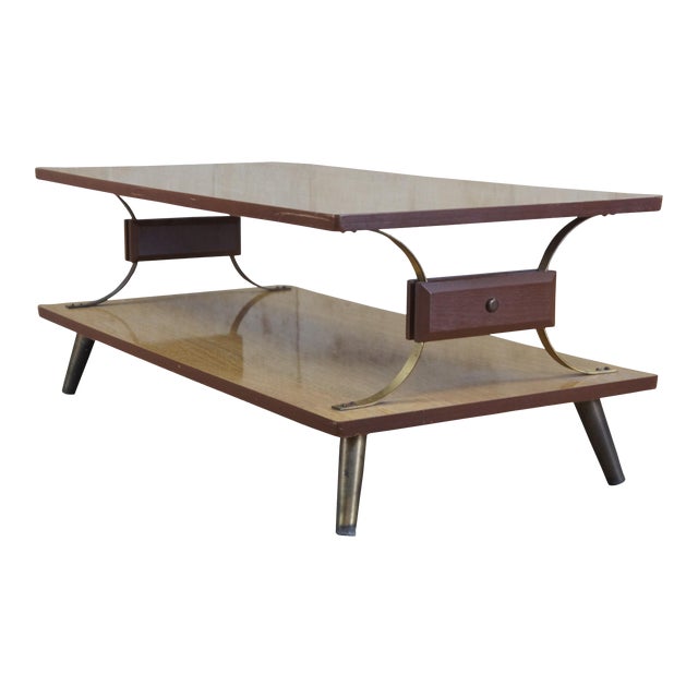 Mid 20th Century Mid Century Modern Oak Coffee Table | Chairish