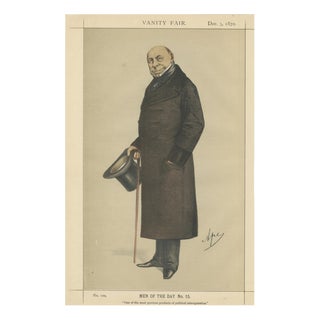 Vanity Fair, Statesman, 1870, Chromolithograph on Paper For Sale