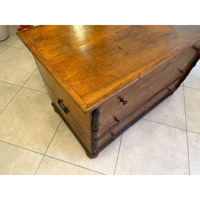 Rustic Hand-Painted Tyrolean Chest For Sale - Image 13 of 17