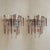 Modern Pair of Pink Triedri Glass Sconces by Venini, 1960s For Sale - Image 3 of 11