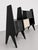 Black Italian Mid Century Modern Extra-Long Wall Unit in Black Lacquer — Gio Ponti Inspired For Sale - Image 8 of 14