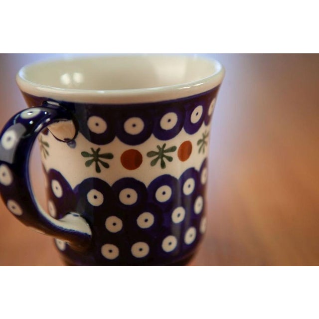 300 Ml Ceramic Mugs from Zakłady Ceramiczne Bolesławiec, Set of 4 For Sale - Image 4 of 9