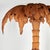 Mid-Century Modern Vintage Italian Carved Wood Palm Tree Floor Lamp For Sale - Image 3 of 13