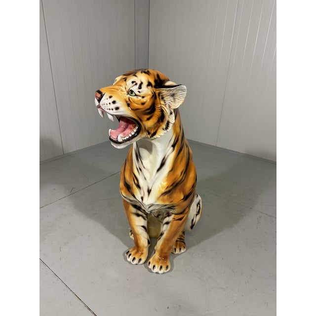 Large Ceramic Tiger, Italy, 1970s For Sale - Image 14 of 18