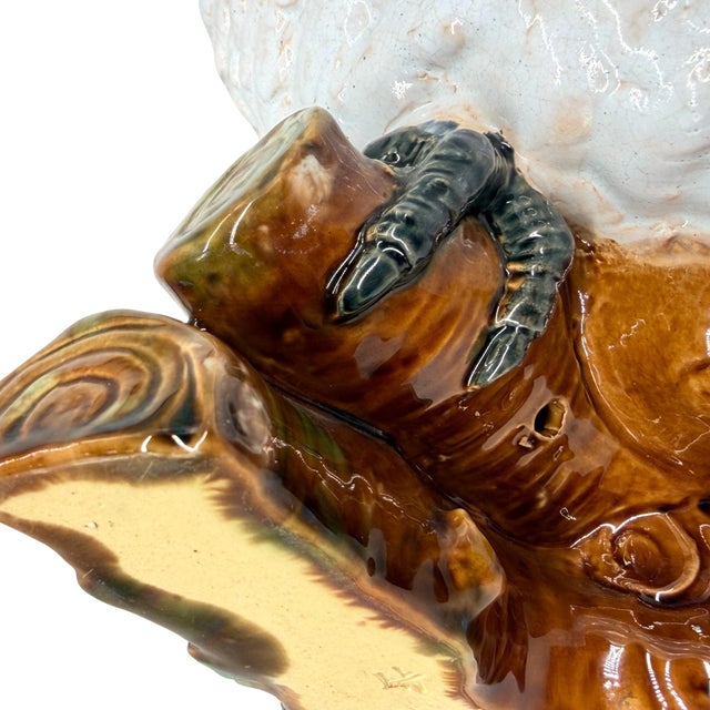 A William Brownfield Majolica Pitcher Modeled as a Cockatoo, English, Dated 1877 For Sale - Image 16 of 18
