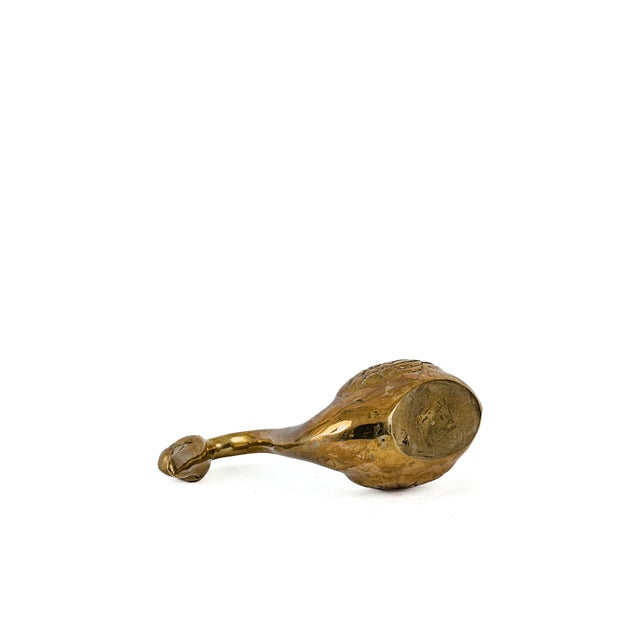 Vintage Mid-Century Solid Brass Swan Planter and/or Catchall 7" For Sale In Tulsa - Image 6 of 11