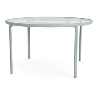 Brown Jordan Kantan Aluminum 48" Round Dining Table in Harbor For Sale