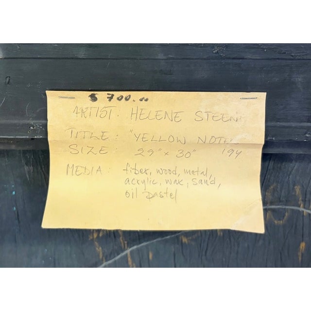 Original Listed Artist Helene Steene Mixed Media Painting - Artwork, Signed, Dated For Sale - Image 9 of 10