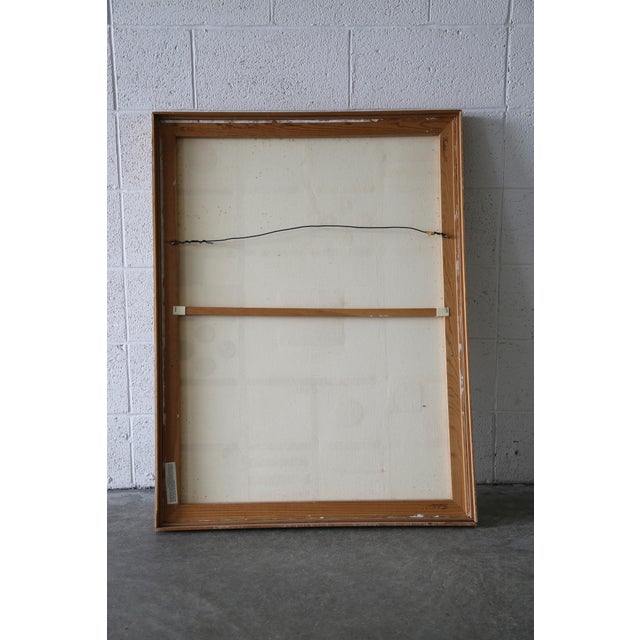 White Mel Smilow White Abstract Grid Oil on Canvas Assemblage 1988 For Sale - Image 8 of 8