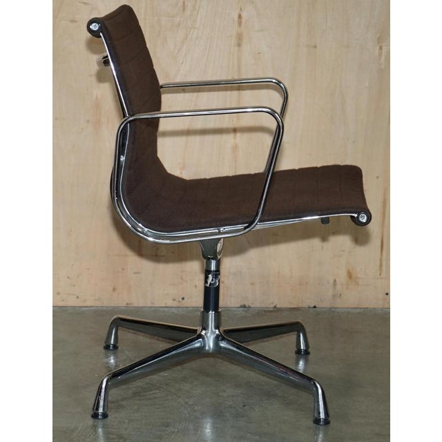 Brown EA 108 Swivel Desk Chair by Charles and Ray Eames For Sale - Image 13 of 18