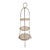 Mid-Century Italian Gold Tole Rope 3-Tier Conservatory Etagere For Sale
