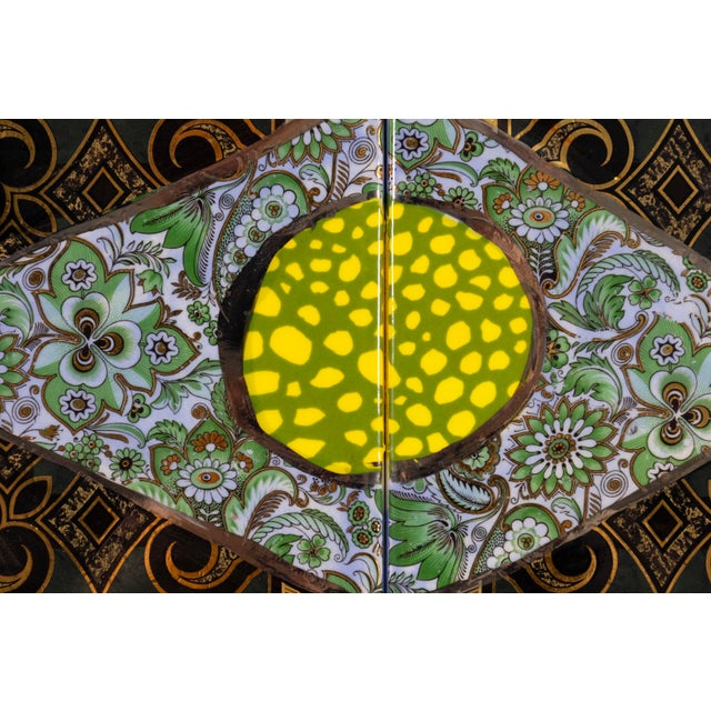 Late 20th Century Pat Custer Denison Mixed Media Hanging Folk Art Turtle For Sale - Image 5 of 7