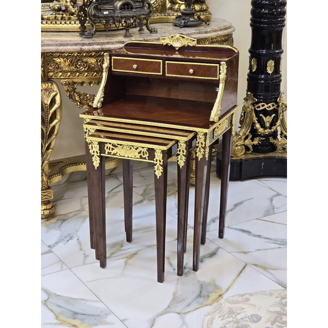 In love with the design of this small office desk. It has an expandable table, three drawers and shelves to put your most...