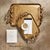 Metal Pomegranate Branch Decorative Trays, Set Of 2 For Sale - Image 7 of 11
