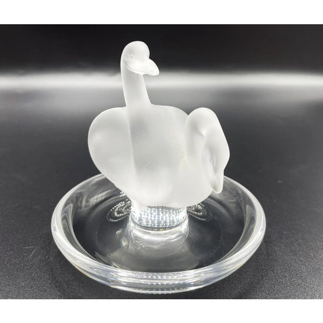 Deux Cygnes Ring Plate from Lalique, 1960s For Sale - Image 9 of 12