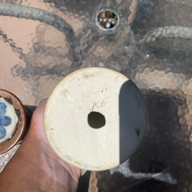 This is a beautiful set of Tonala Candlesticks by Ken Edwards. They measure 10”H x 3 1/4”W at the bottom to 2 3/4” at the...